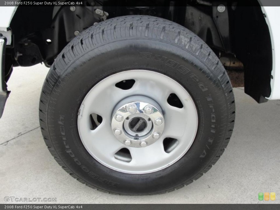 2008 Ford F250 Super Duty XL SuperCab 4x4 Wheel and Tire Photo #41361975