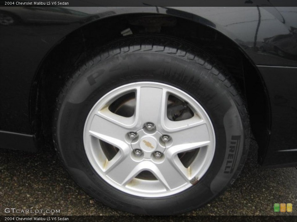 2004 Chevrolet Malibu LS V6 Sedan Wheel and Tire Photo #41377308