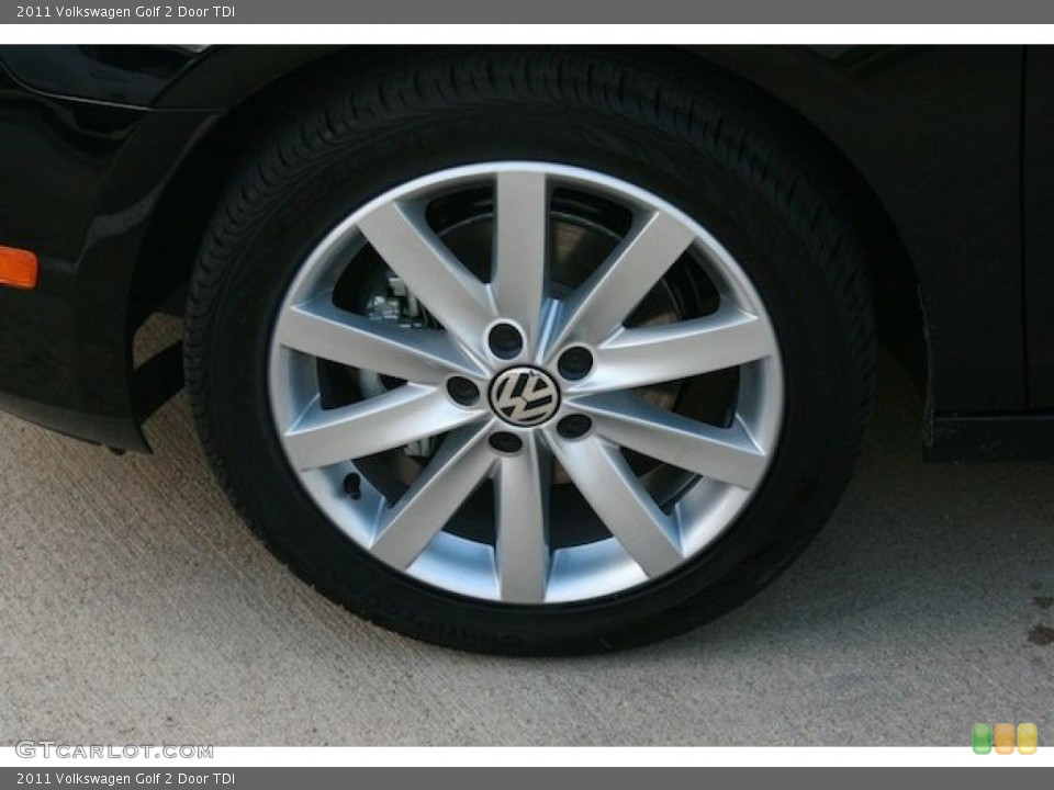 2011 Volkswagen Golf 2 Door TDI Wheel and Tire Photo #41401736