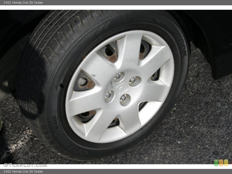 2002 Honda Civic EX Sedan Wheel and Tire Photo #41421343