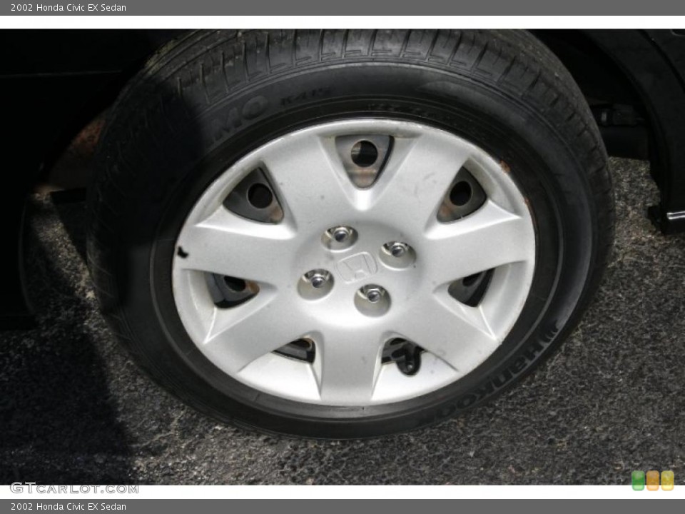 2002 Honda Civic EX Sedan Wheel and Tire Photo #41421355