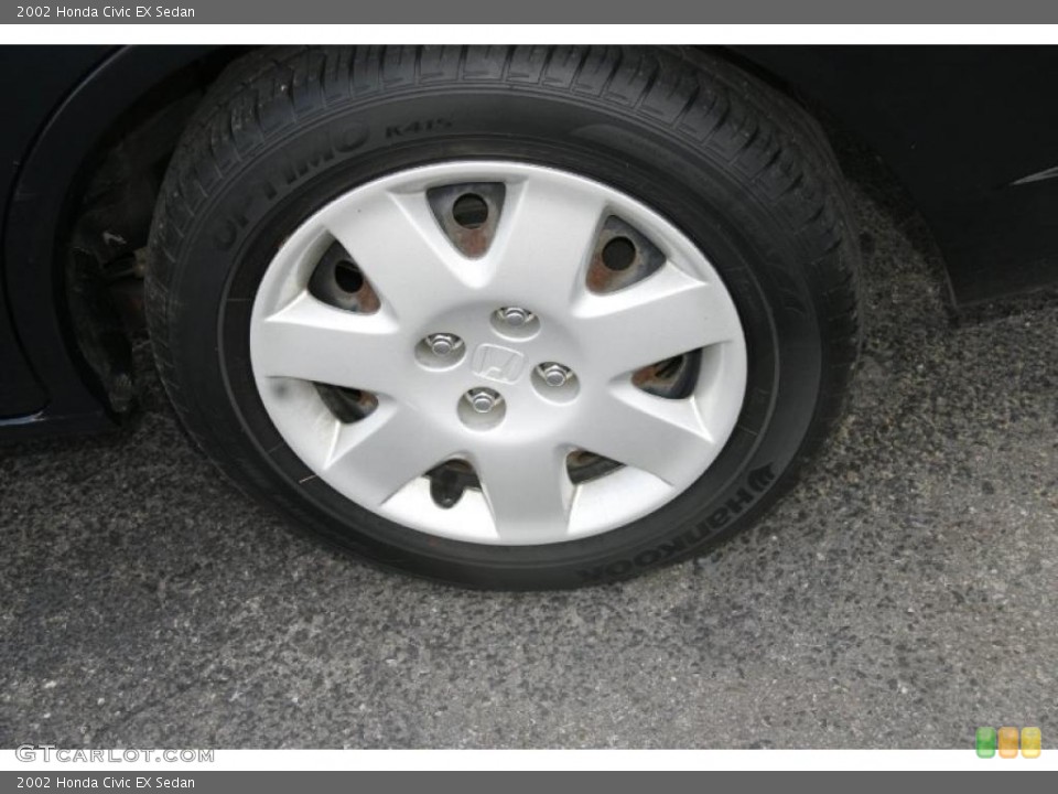 2002 Honda Civic EX Sedan Wheel and Tire Photo #41421367
