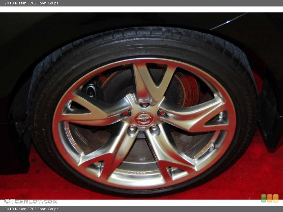 2010 Nissan 370Z Sport Coupe Wheel and Tire Photo #41425691