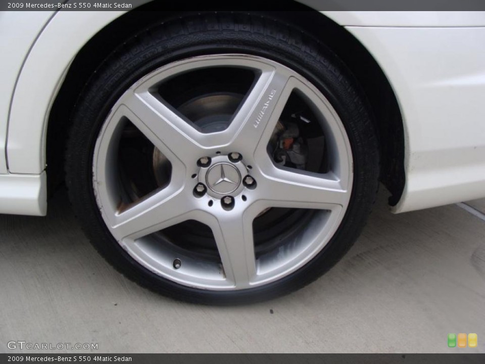 2009 Mercedes-Benz S 550 4Matic Sedan Wheel and Tire Photo #41427531