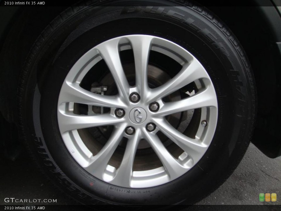 2010 Infiniti FX 35 AWD Wheel and Tire Photo #41444823
