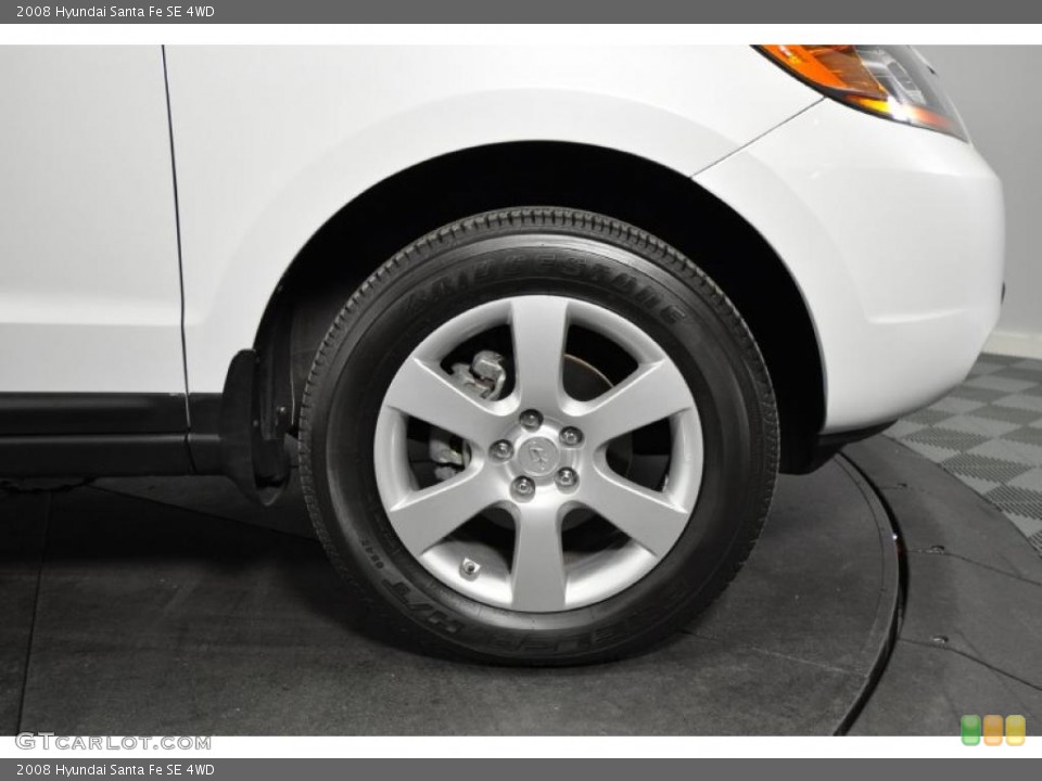 2008 Hyundai Santa Fe SE 4WD Wheel and Tire Photo #41447591