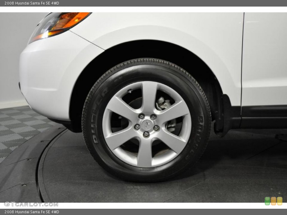2008 Hyundai Santa Fe SE 4WD Wheel and Tire Photo #41447611