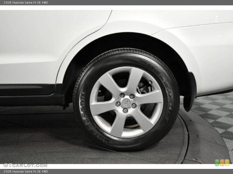 2008 Hyundai Santa Fe SE 4WD Wheel and Tire Photo #41447627