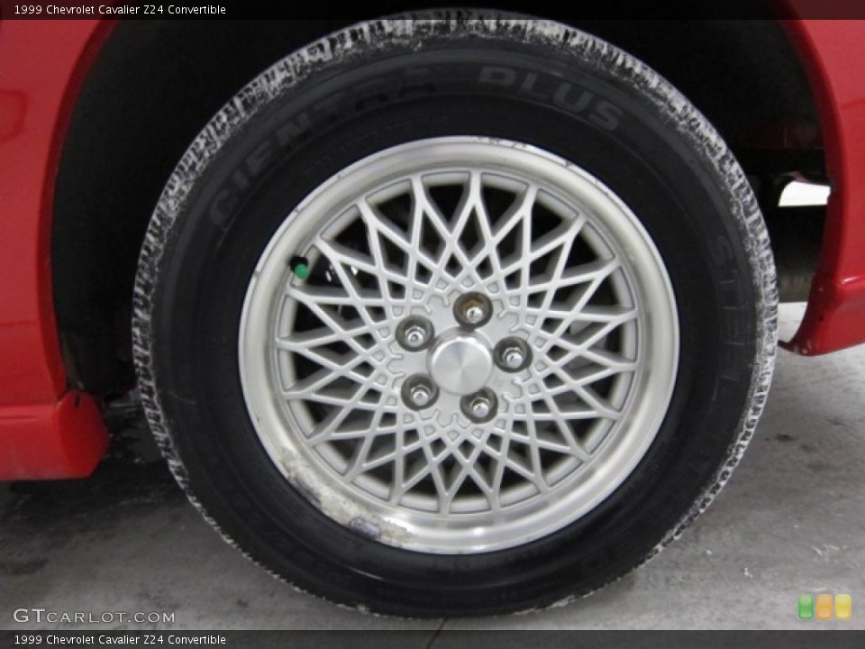 1999 Chevrolet Cavalier Z24 Convertible Wheel and Tire Photo #41463238