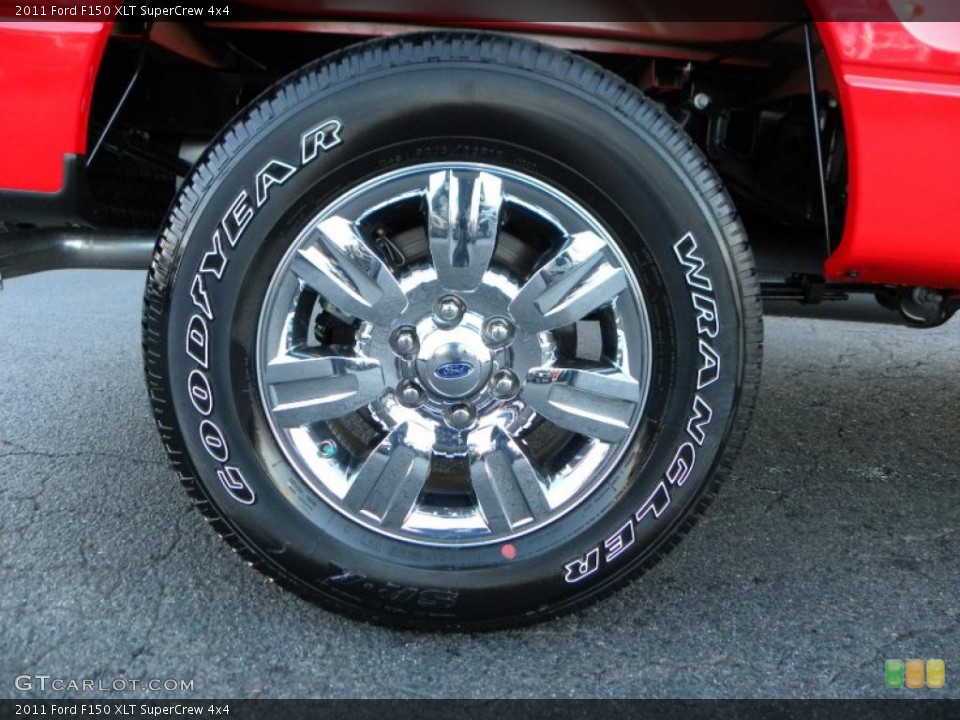 2011 Ford F150 XLT SuperCrew 4x4 Wheel and Tire Photo #41467127