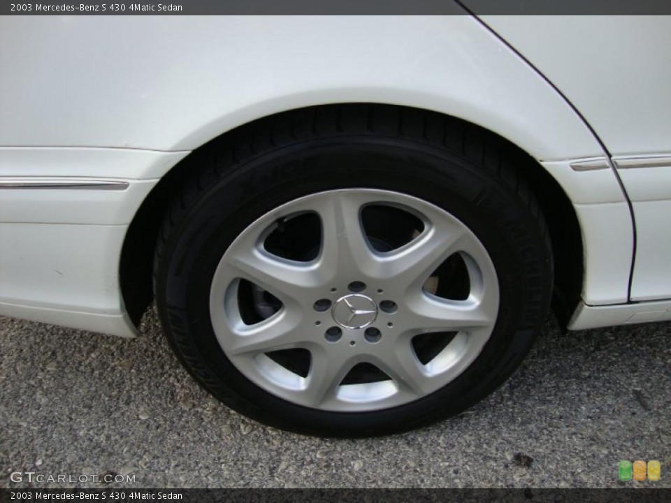 2003 Mercedes-Benz S 430 4Matic Sedan Wheel and Tire Photo #41476559