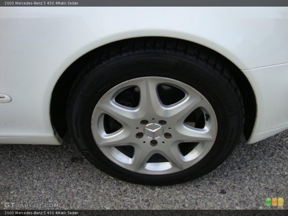 2003 Mercedes-Benz S 430 4Matic Sedan Wheel and Tire Photo #41476575