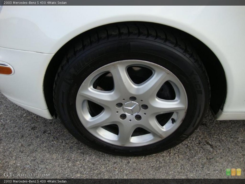 2003 Mercedes-Benz S 430 4Matic Sedan Wheel and Tire Photo #41476695