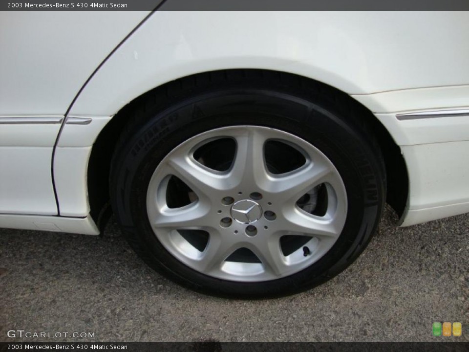 2003 Mercedes-Benz S 430 4Matic Sedan Wheel and Tire Photo #41476719