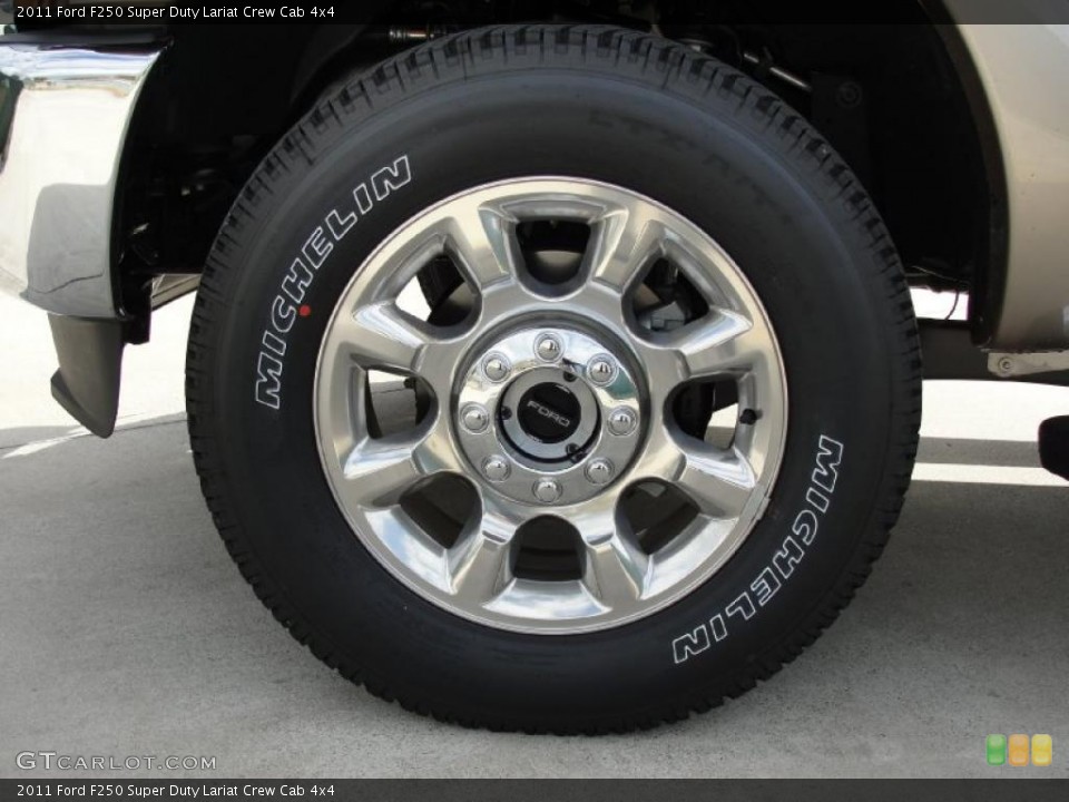 2011 Ford F250 Super Duty Lariat Crew Cab 4x4 Wheel and Tire Photo #41484459
