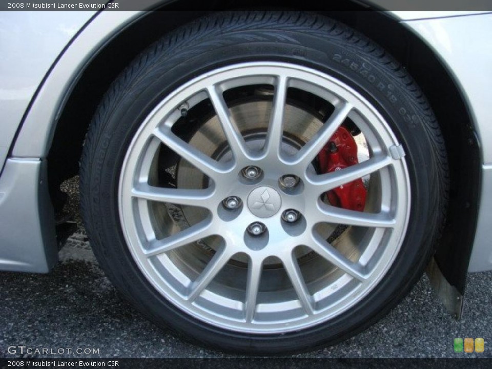 2008 Mitsubishi Lancer Evolution GSR Wheel and Tire Photo #41494059