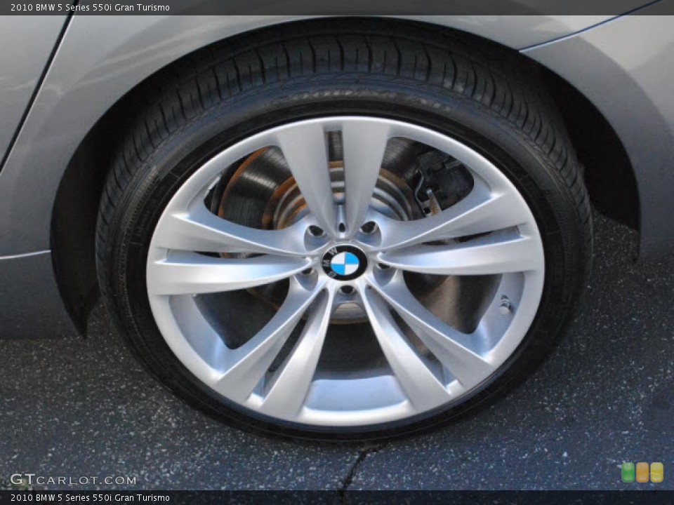 2010 BMW 5 Series 550i Gran Turismo Wheel and Tire Photo #41495155