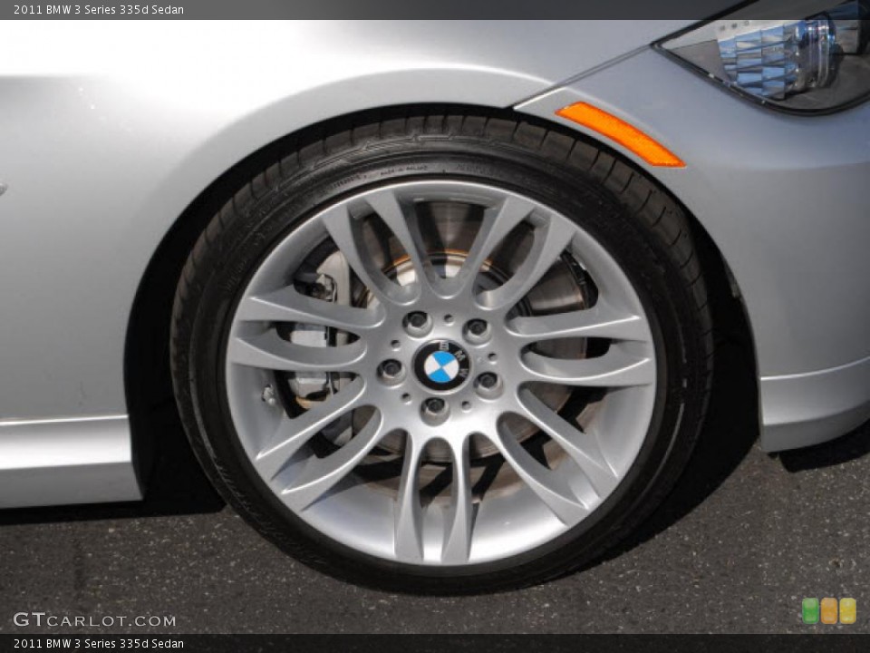 2011 BMW 3 Series 335d Sedan Wheel and Tire Photo #41495367