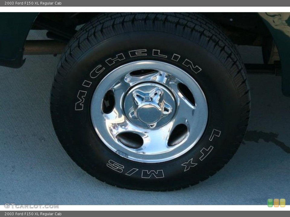2003 Ford F150 XL Regular Cab Wheel and Tire Photo #41497406