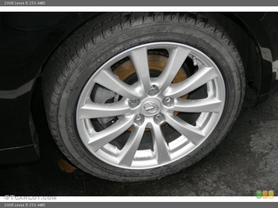 2008 Lexus IS 250 AWD Wheel and Tire Photo #41499074