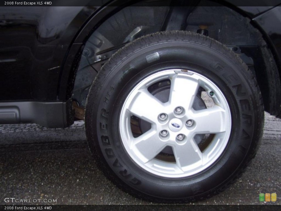 2008 Ford Escape XLS 4WD Wheel and Tire Photo #41505066