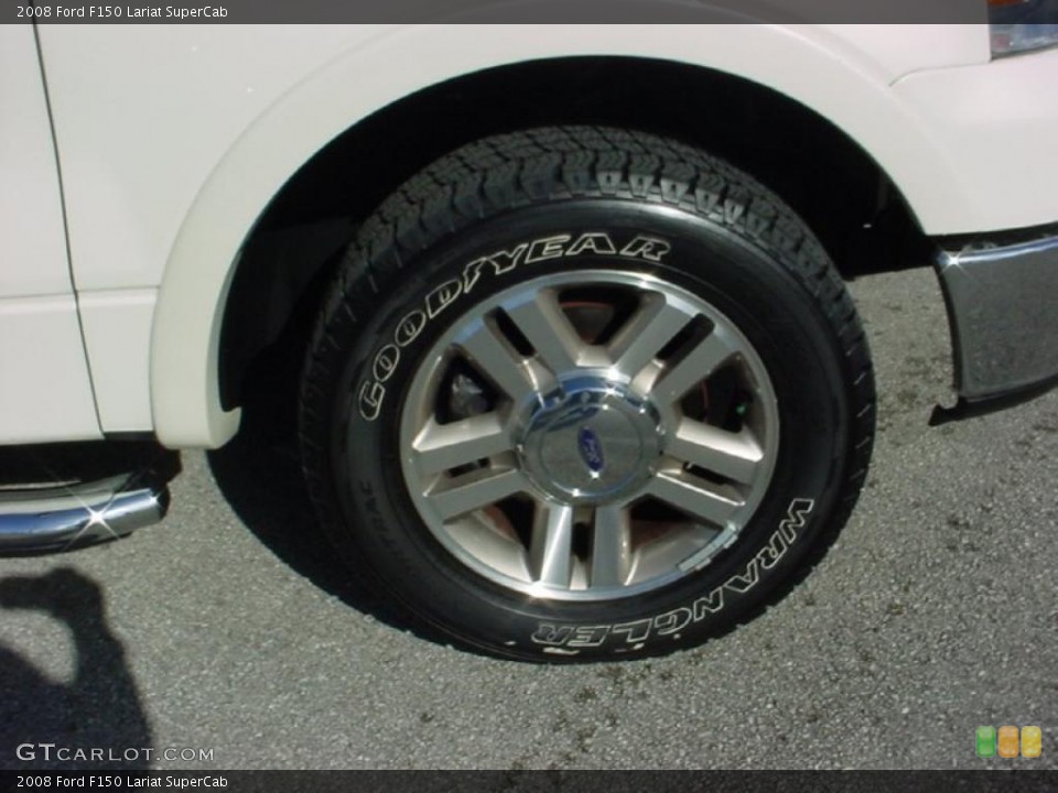 2008 Ford F150 Lariat SuperCab Wheel and Tire Photo #41506443