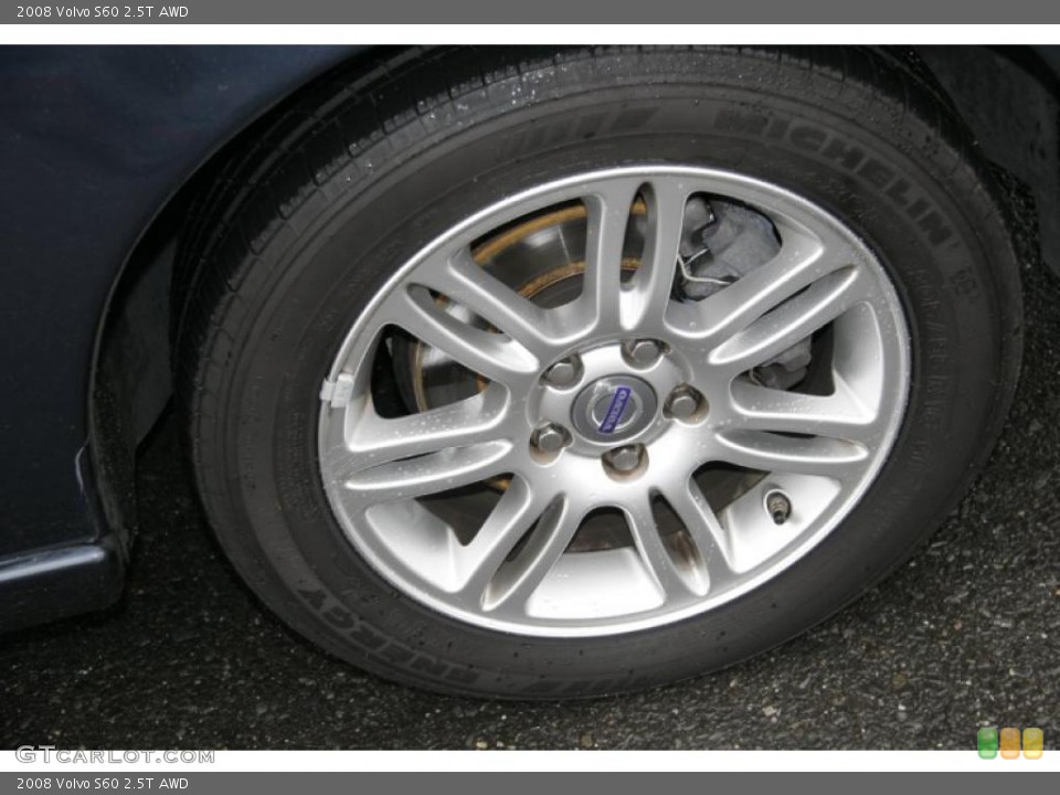 2008 Volvo S60 2.5T AWD Wheel and Tire Photo #41511533