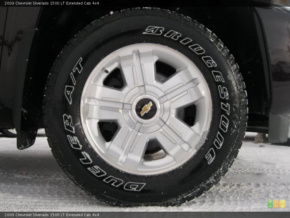 2009 Chevrolet Silverado 1500 LT Extended Cab 4x4 Wheel and Tire Photo #41517905