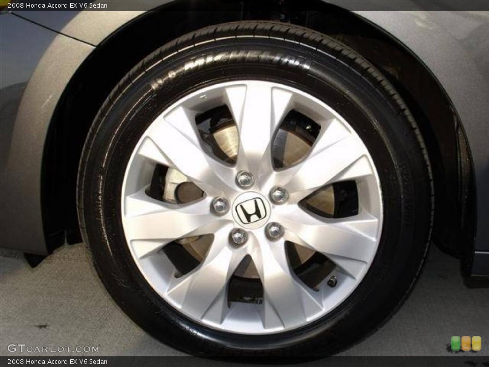 2008 Honda Accord EX V6 Sedan Wheel and Tire Photo #41519209