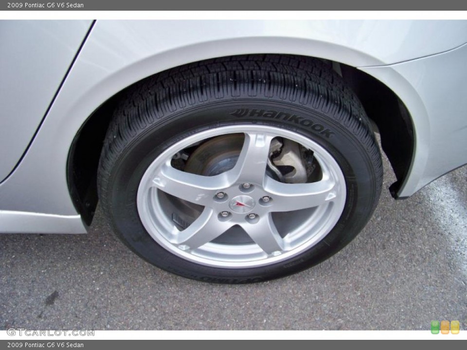 2009 Pontiac G6 V6 Sedan Wheel and Tire Photo #41525841