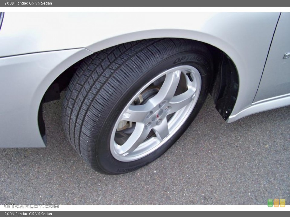 2009 Pontiac G6 V6 Sedan Wheel and Tire Photo #41525857