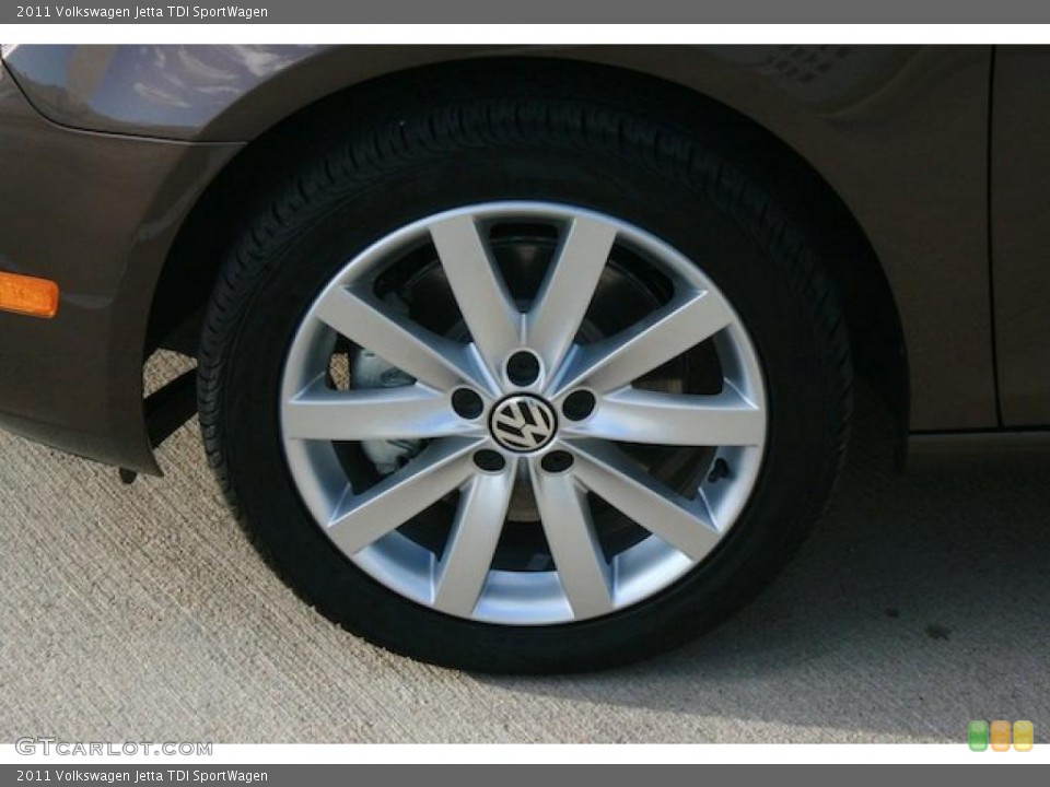 2011 Volkswagen Jetta TDI SportWagen Wheel and Tire Photo #41532629