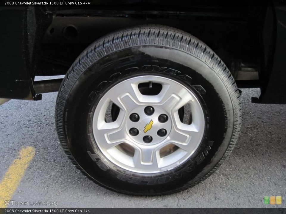 2008 Chevrolet Silverado 1500 LT Crew Cab 4x4 Wheel and Tire Photo #41552854