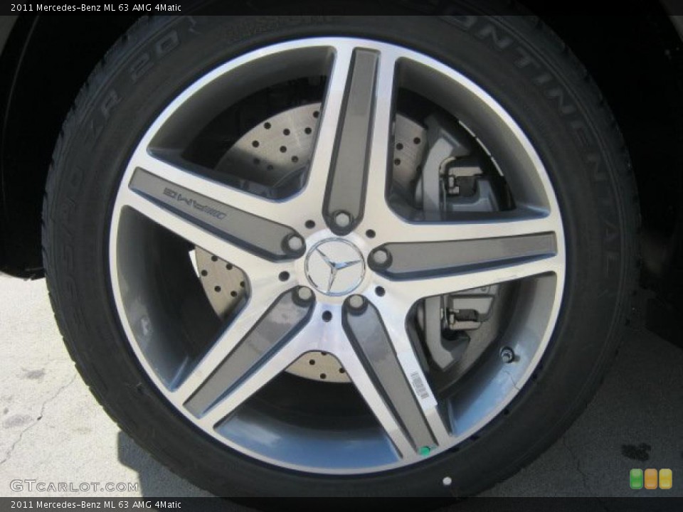 2011 Mercedes-Benz ML 63 AMG 4Matic Wheel and Tire Photo #41553050
