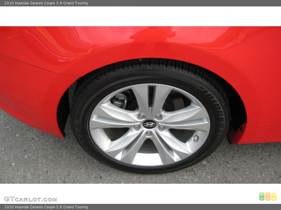 2010 Hyundai Genesis Coupe 3.8 Grand Touring Wheel and Tire Photo #41555506