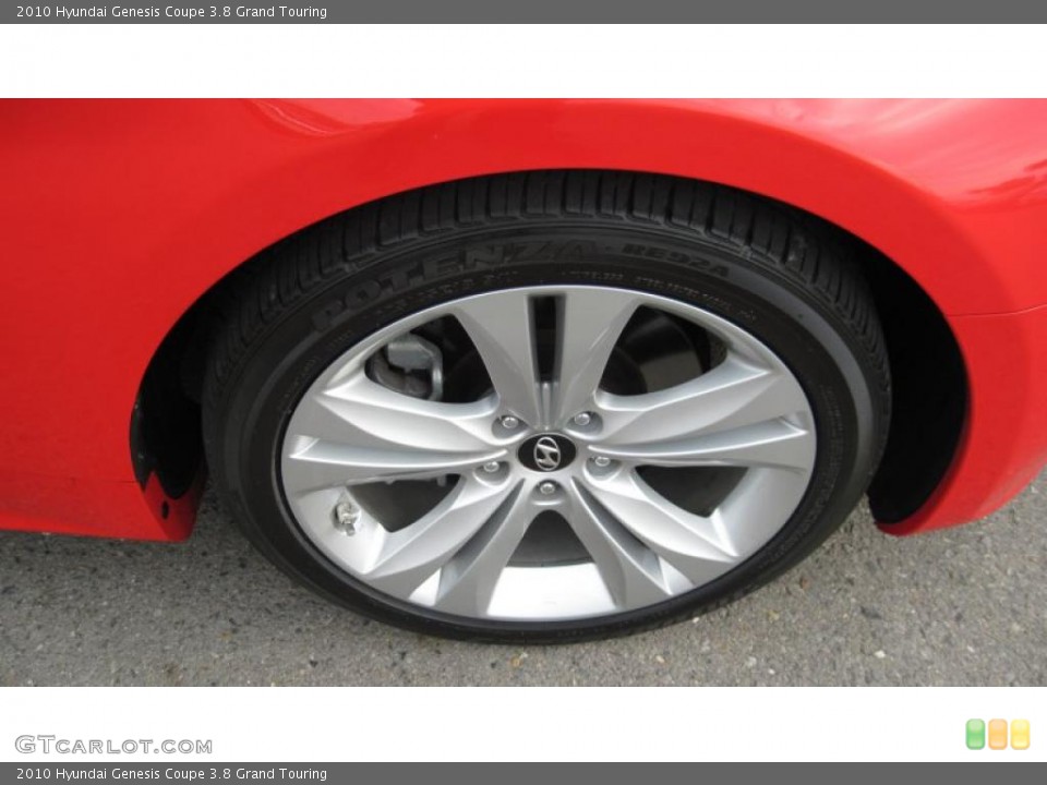 2010 Hyundai Genesis Coupe 3.8 Grand Touring Wheel and Tire Photo #41555526