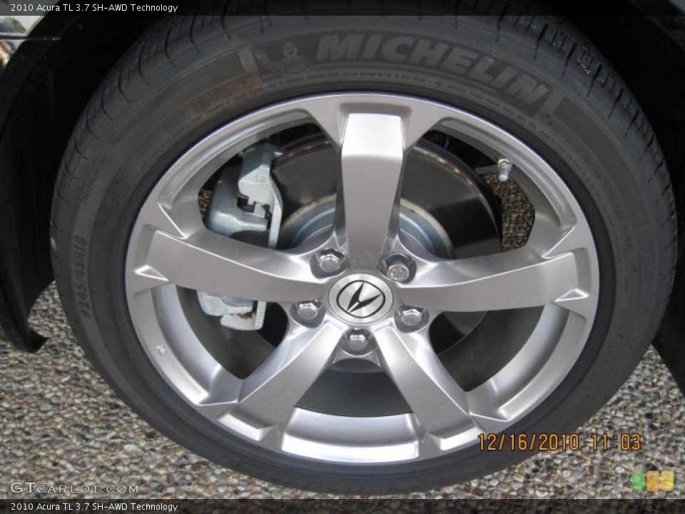 2010 Acura TL 3.7 SH-AWD Technology Wheel and Tire Photo #41556134