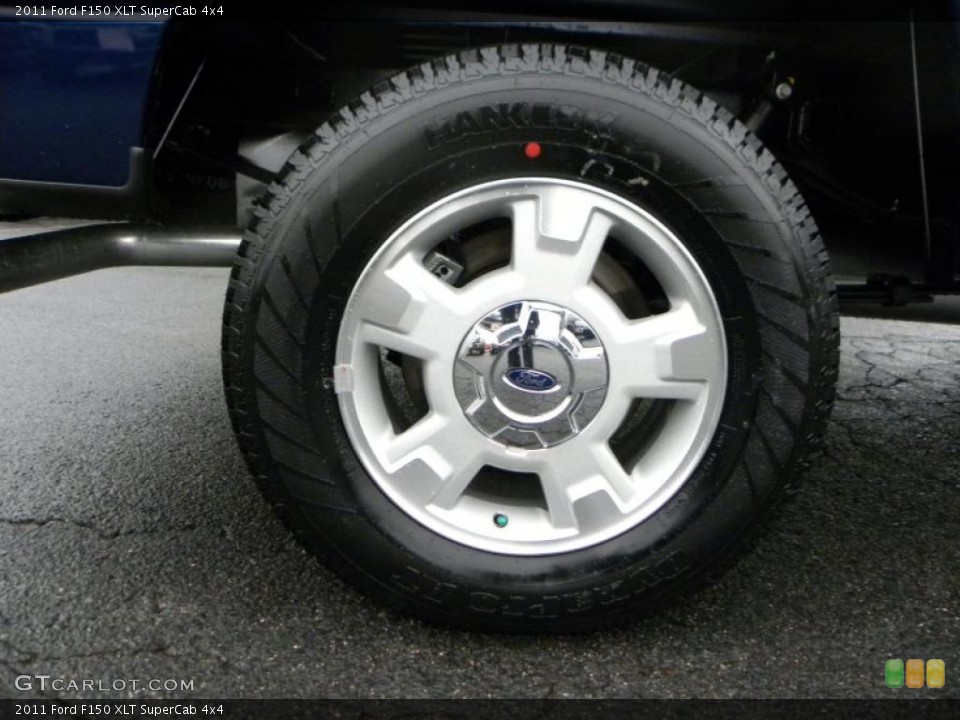 2011 Ford F150 XLT SuperCab 4x4 Wheel and Tire Photo #41568807