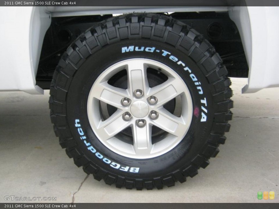 2011 GMC Sierra 1500 SLE Crew Cab 4x4 Wheel and Tire Photo #41571199