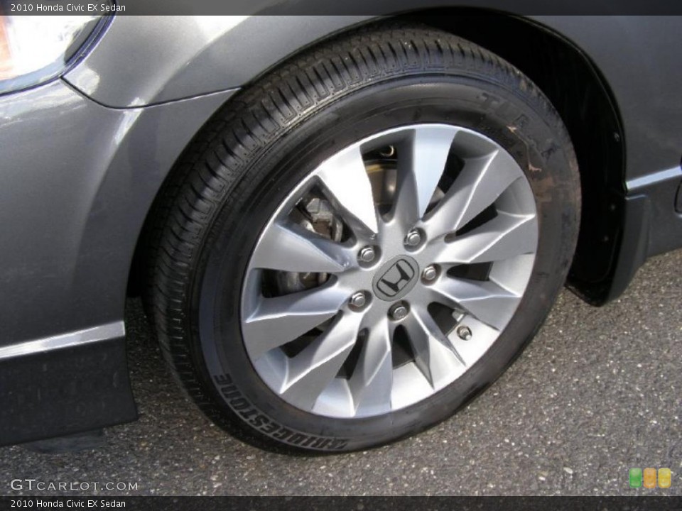 2010 Honda Civic EX Sedan Wheel and Tire Photo #41576607