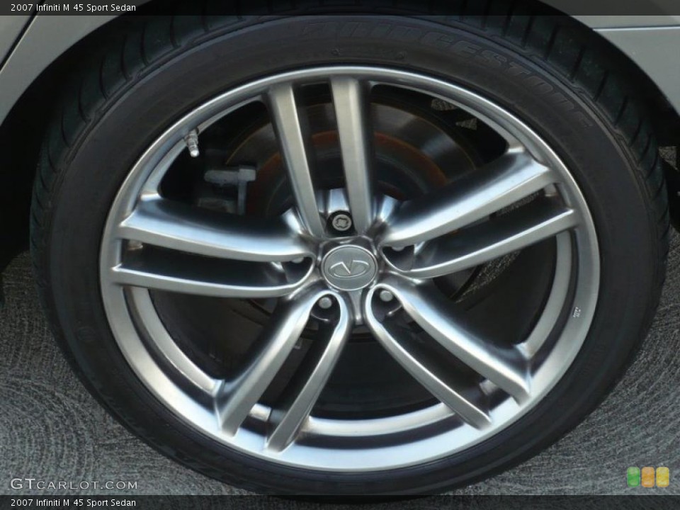 2007 Infiniti M 45 Sport Sedan Wheel and Tire Photo #41586663