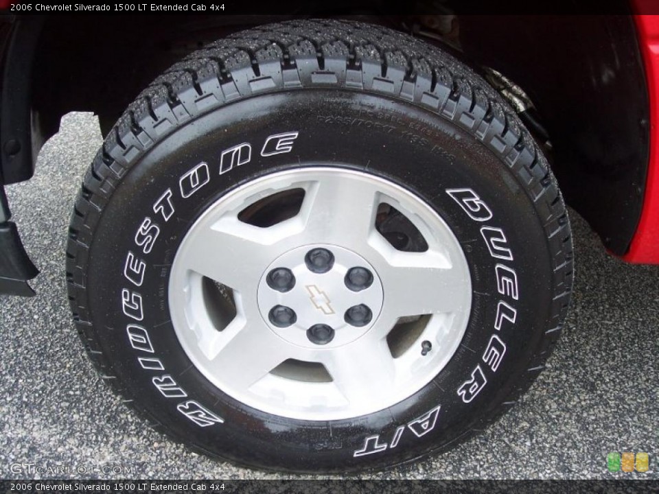 2006 Chevrolet Silverado 1500 LT Extended Cab 4x4 Wheel and Tire Photo #41588575