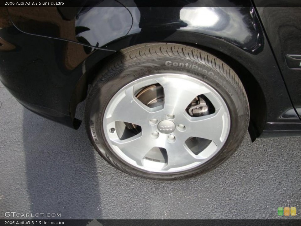 2006 Audi A3 3.2 S Line quattro Wheel and Tire Photo #41600797