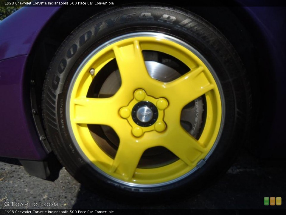 1998 Chevrolet Corvette Indianapolis 500 Pace Car Convertible Wheel and Tire Photo #41603421