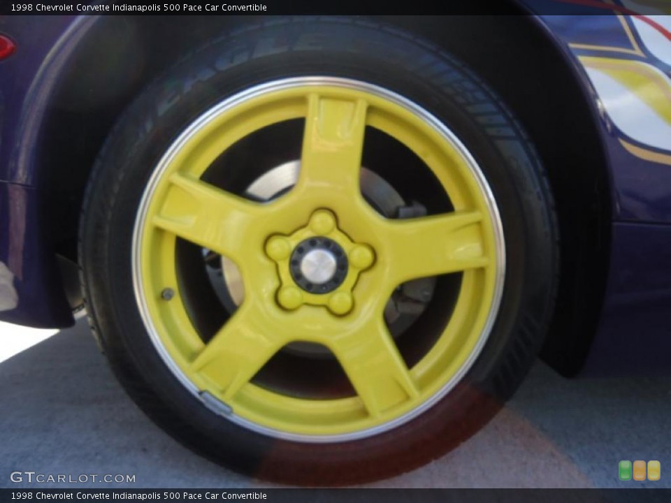 1998 Chevrolet Corvette Indianapolis 500 Pace Car Convertible Wheel and Tire Photo #41603861