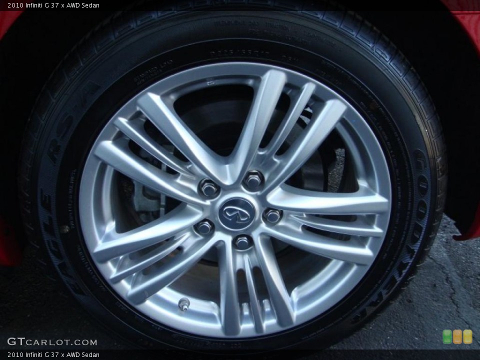 2010 Infiniti G 37 x AWD Sedan Wheel and Tire Photo #41604265