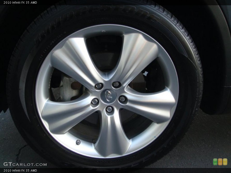 2010 Infiniti FX 35 AWD Wheel and Tire Photo #41605625