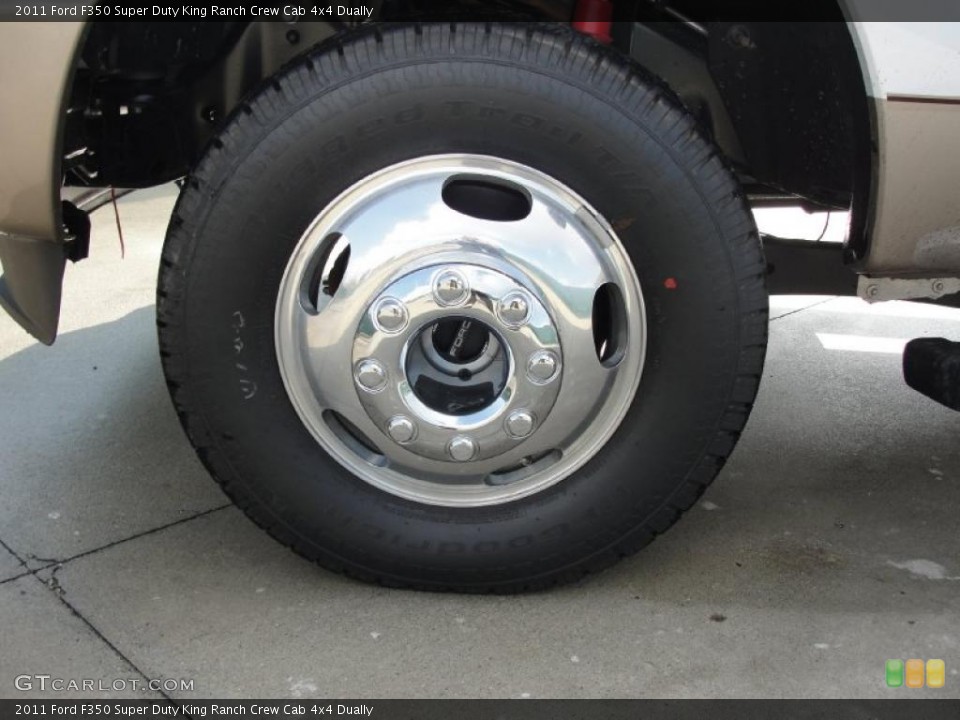 2011 Ford F350 Super Duty King Ranch Crew Cab 4x4 Dually Wheel and Tire Photo #41607177