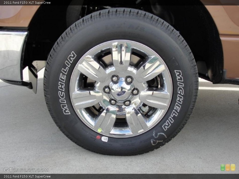 2011 Ford F150 XLT SuperCrew Wheel and Tire Photo #41608537