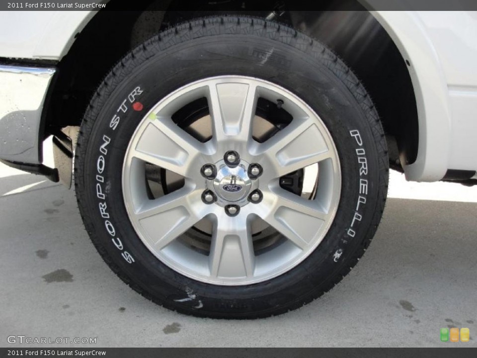 2011 Ford F150 Lariat SuperCrew Wheel and Tire Photo #41609125